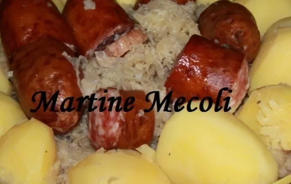 Choucroute garnie à partir de choucroute crue sans cook'in