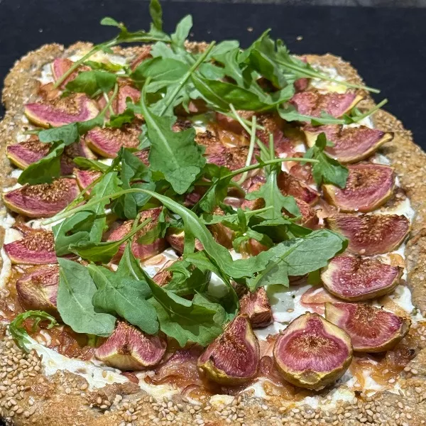Tarte rustique figues et chèvre 