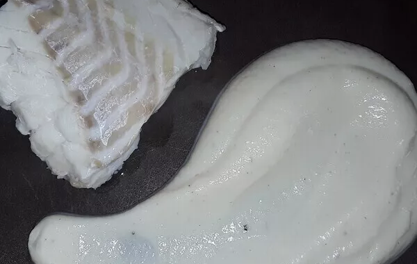 Dos de cabillaud et crème de chou fleur