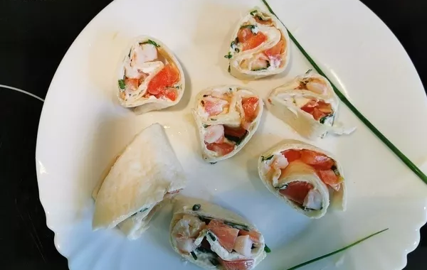 Wraps avocat crevettes