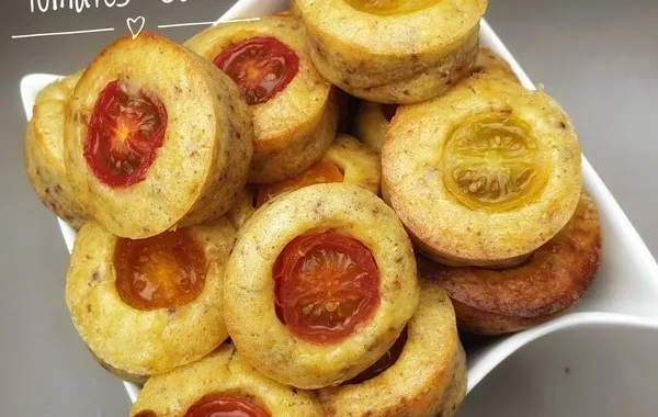 Bouchées moutarde a l'ancienne et tomates cerise