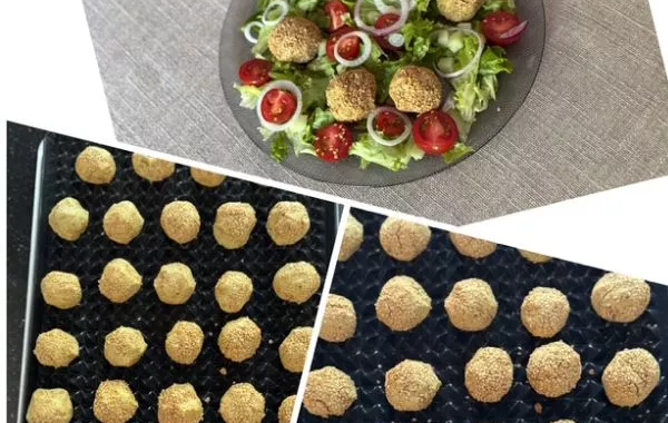 Falafels croustillantes sauces yaourth