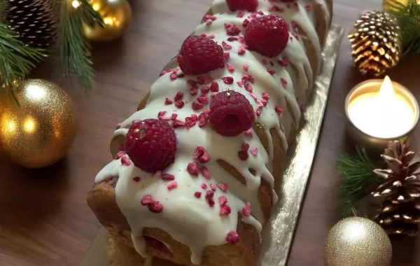Bûche-donuts framboise chocolat blanc