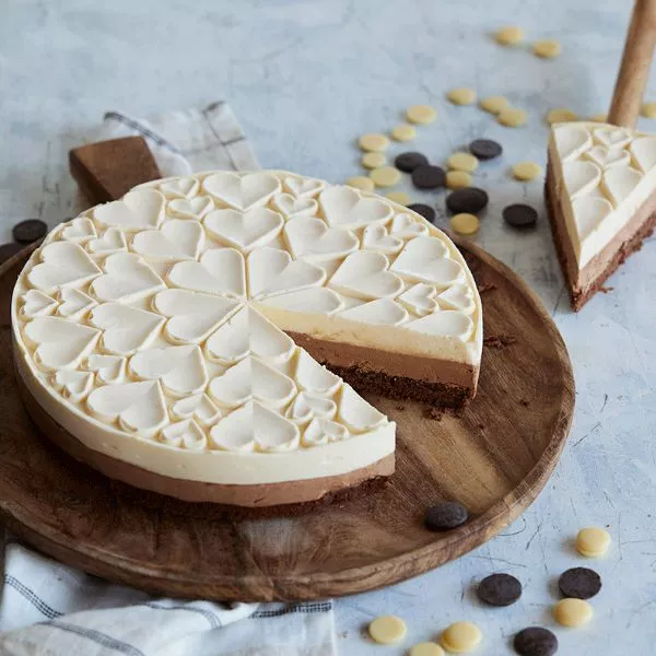 Entremets cœur 2 chocolats