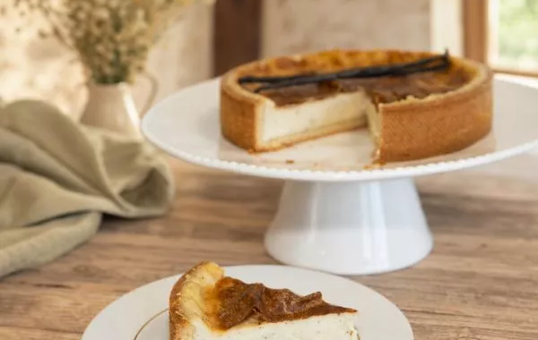 Tarte au chocolat blanc et vanille