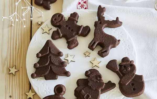 Biscuits de noël praliné chocolat