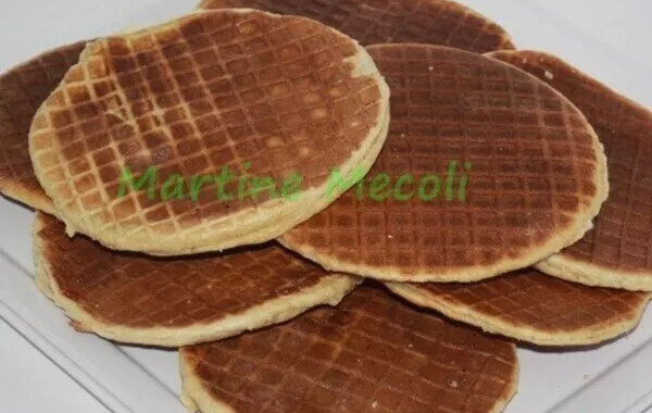 Gaufrettes fourrées à la vergeoise sans cook'in