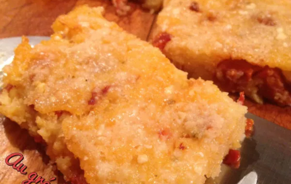 Polenta au chorizo et tomates confites