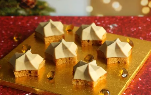 Panacotta de foie gras sur son pain d'épices