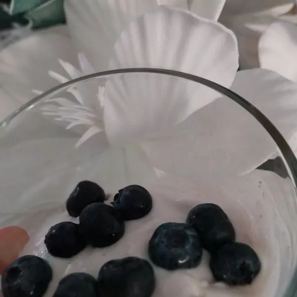 Fromage blanc à la mûre