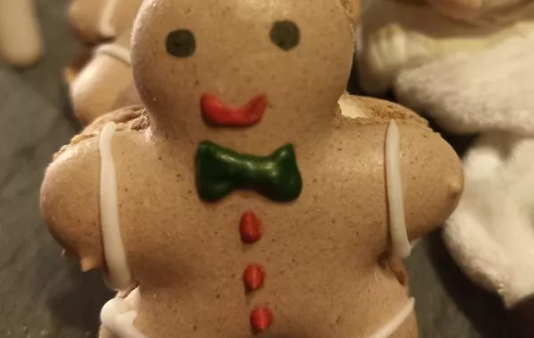 Macarons bonhomme pain d'épices