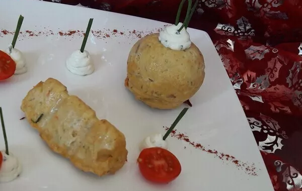 Mousse de crevettes et saumon fumé