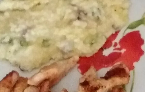 Risotto courgette et champignons