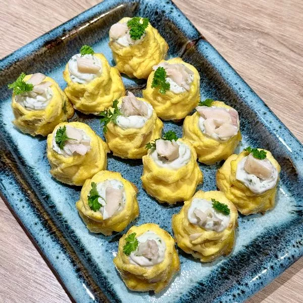 Mini-spirale à la truite fumée - Chez Nanou