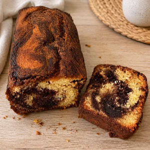 Cake marbré à la pâte à tartiner