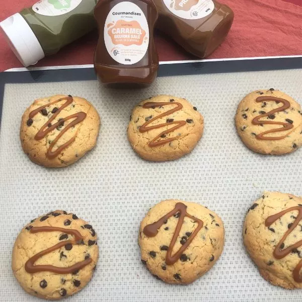 Cookies gourmands caramel