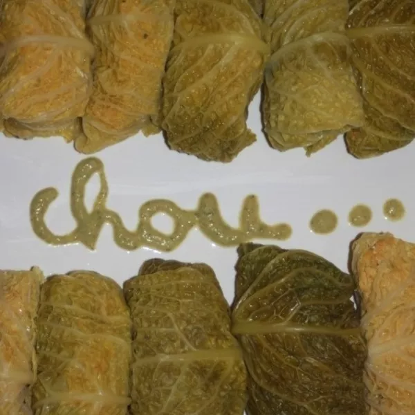 chou farci aux filets de cabillaud et sa sauce chou