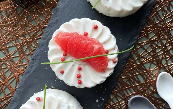 Cheesecake crabe pamplemousse