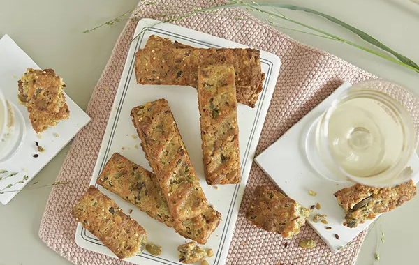 Barres croquantes salées