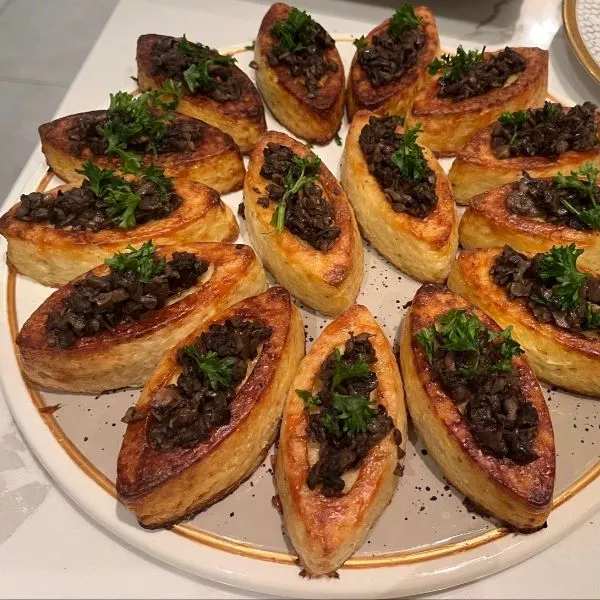 Rösti de pomme de terre et champignon