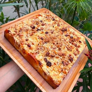 Gâteau aux mirabelles et crumble