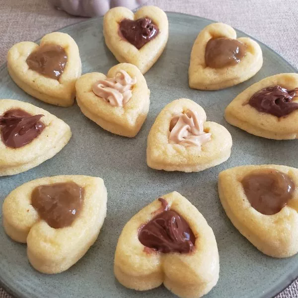 Pancakes coeurs gourmands