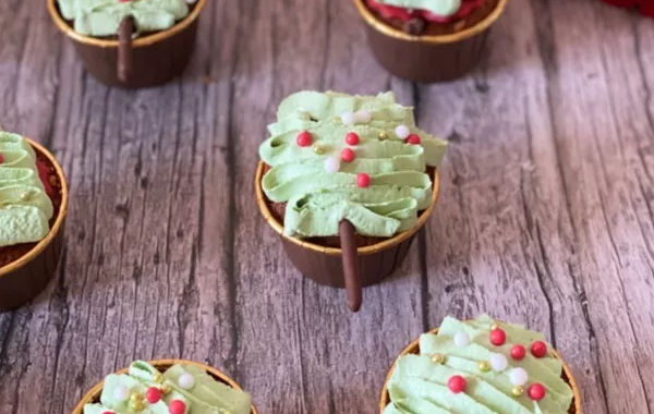 Christmas Tree Cupcakes