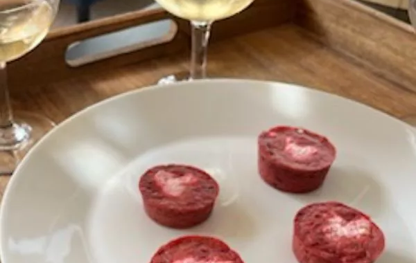 mini-muffins à la betterave et chèvre frais