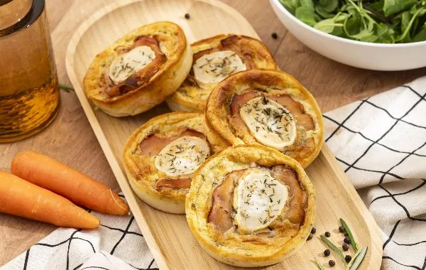 Clafoutis au chèvre et aux carottes
