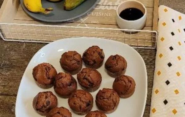 Muffins chocolat et pépites