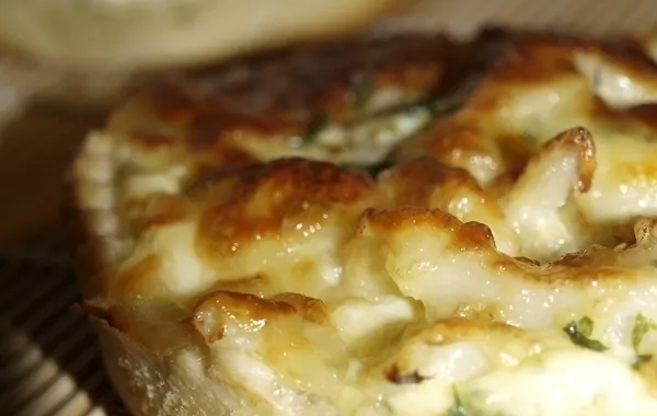 Tartelettes au chou fleur et mozzarella