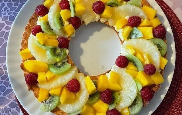 tarte façon dacquoise aux fruits