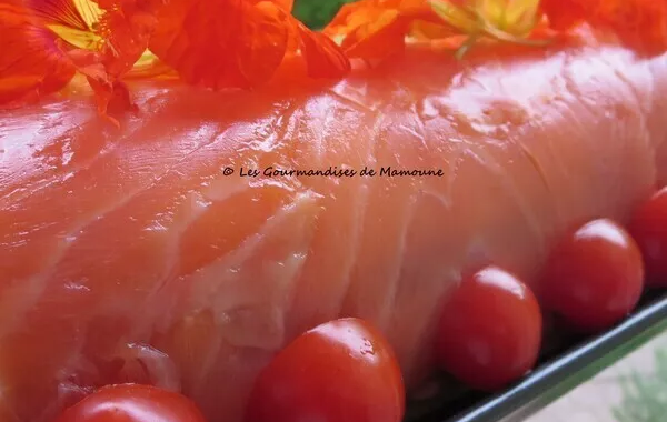 Bûche saumon-tomate