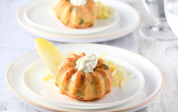 Cakes au jambon et à la moutarde
