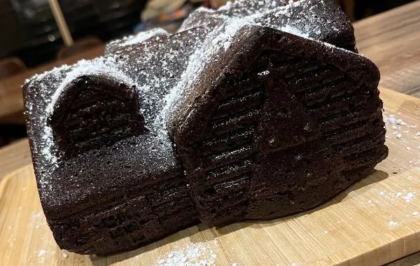 Le chalet chocolat enneigé