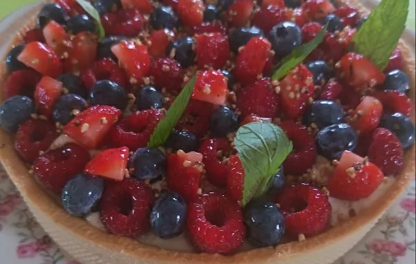 Tarte sablé aux fruits rouge de Flo