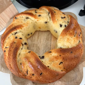 Couronne tressée pépites de chocolat 