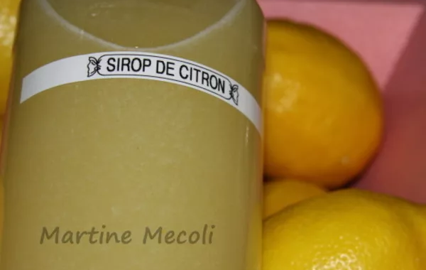 Sirop de citron sans cook'in
