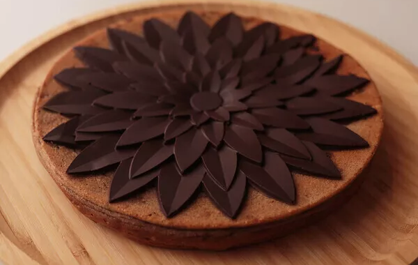 Fondant Chocolat Blanc Mascarpone & sa Fleur Chocolat Noir