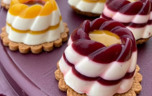 Panna cotta mini-spirales