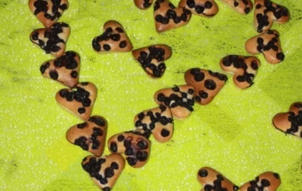 Coeurs financiers aux myrtilles