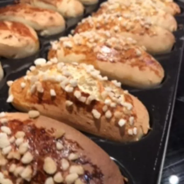 Pains au lait coeur chocolat