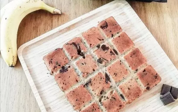 🍌Gâteau healthy choco banane cacahuètes 🥜
