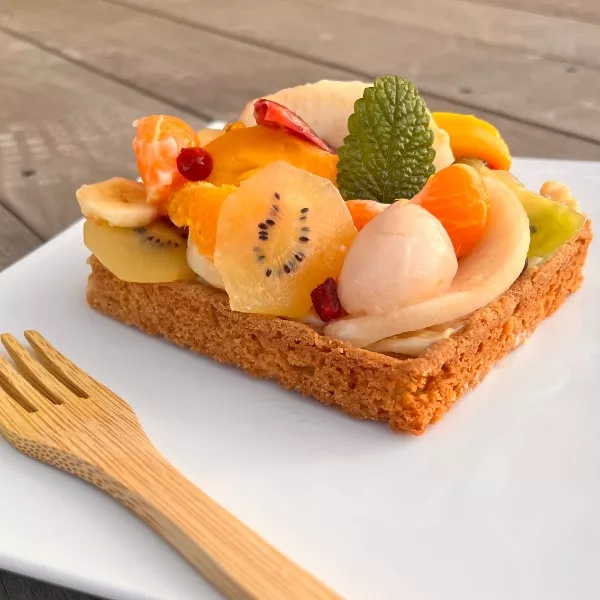 TARTE FOLLE  GEANTE AUX FRUITS D'HIVER