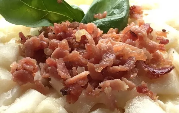 Risotto aux Poires et Lardons