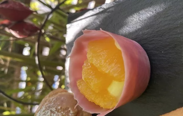 Petites coques à la mousse d'agrumes