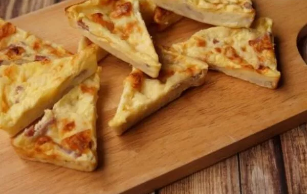 Quiches individuelles sans pâte bacon/merzer