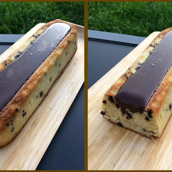 Bûche tigrée et sa ganache au chocolat