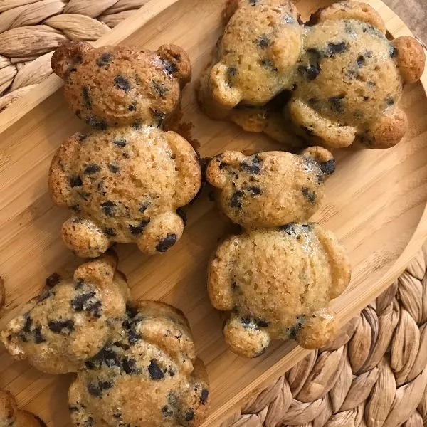 Oursons cookies coeur nutella