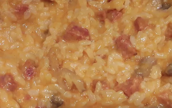 Risotto chorizo champignons